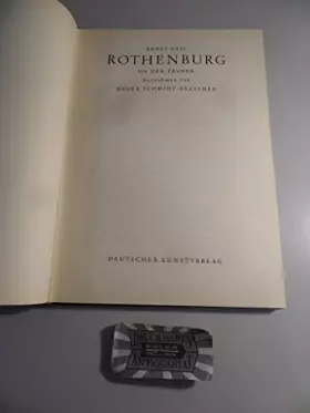 Couverture du produit · Rothenburg ob der Tauber.