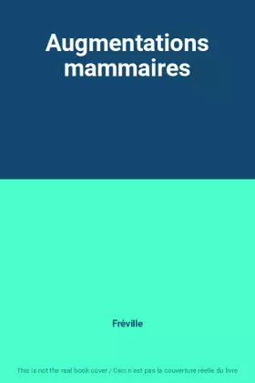 Couverture du produit · Augmentations mammaires