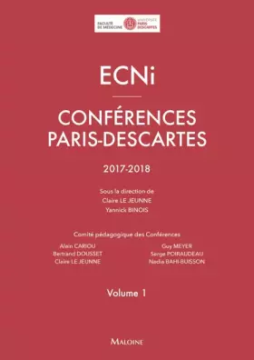 Couverture du produit · ECNI ? conférences paris-Descartes ? volume 1 ? 2017-2018
