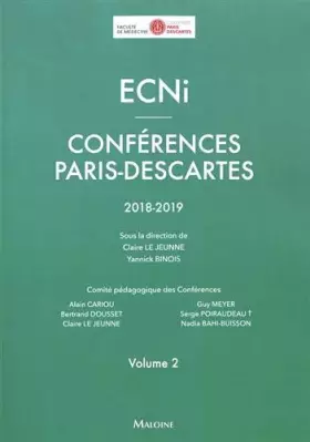 Couverture du produit · ECNI conferences paris-descartes volume 2 2018-2019