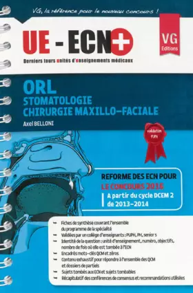 Couverture du produit · ORL Stomatologie Chirurgie maxillo-faciale