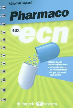 Couverture du produit · Pharmaco aux ECN