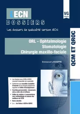 Couverture du produit · ORL - Ophtalmologie, Stomatologie, Chirutgie maxillo-faciale