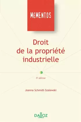 Couverture du produit · Droit de la propriété industrielle