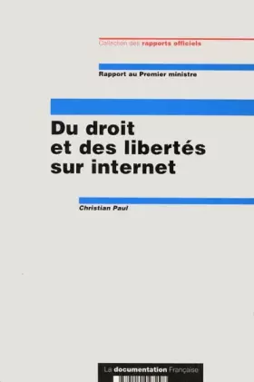 Couverture du produit · Du droit et des libertés sur internet