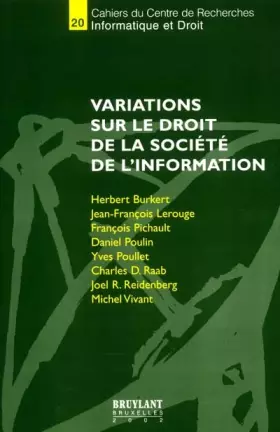 Couverture du produit · Variations sur le droit de la societe de