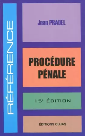 Couverture du produit · Procédure penale