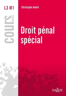 Couverture du produit · Droit pénal spécial - 1ère édition: Cours