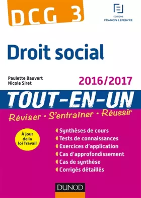 Couverture du produit · Droit social DCG 3