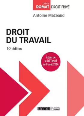Couverture du produit · Droit du travail, 10ème Ed.