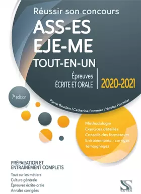 Couverture du produit · Réussir son concours ASS-EJE-ES-ME 2020-2021