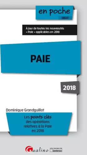 Couverture du produit · Paie