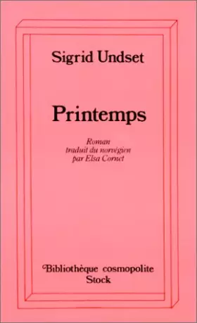 Couverture du produit · Printemps