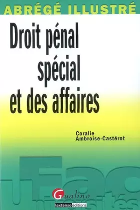 Couverture du produit · Droit pénal spécial et des affaires