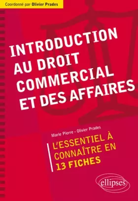 Couverture du produit · Introduction au droit commercial et des affaires
