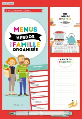 Couverture du produit · Menus hebdos pour famille organisée