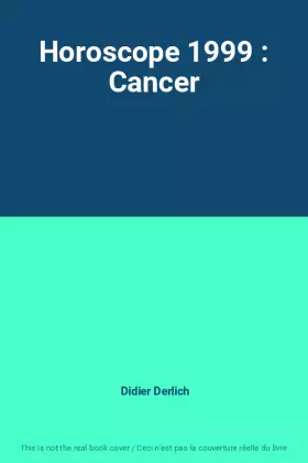 Couverture du produit · Horoscope 1999 : Cancer
