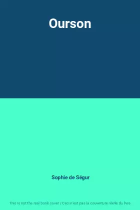 Couverture du produit · Ourson
