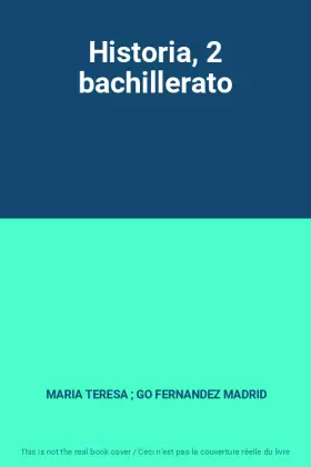 Couverture du produit · Historia, 2 bachillerato
