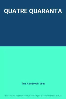 Couverture du produit · QUATRE QUARANTA