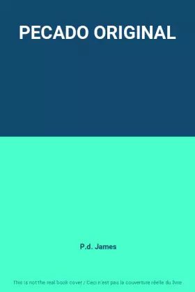 Couverture du produit · PECADO ORIGINAL
