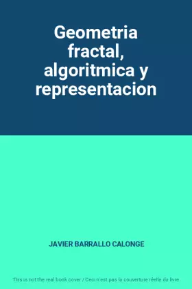 Couverture du produit · Geometria fractal, algoritmica y representacion