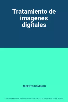 Couverture du produit · Tratamiento de imagenes digitales