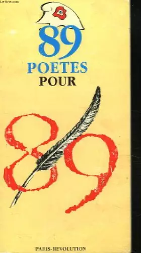 Couverture du produit · 89 poetes pour 89