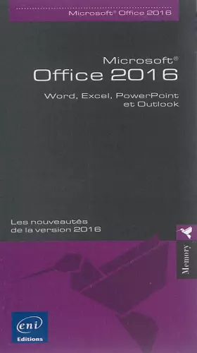 Couverture du produit · Office 2016: Word, Excel, PowerPoint et Outlook
