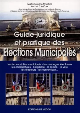 Couverture du produit · Guide juridique et pratique des élections municipales