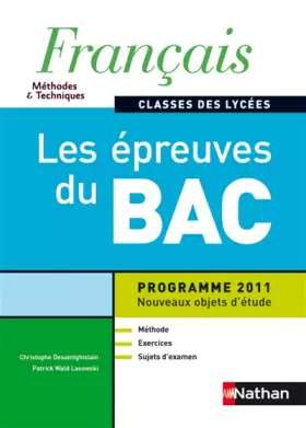 Couverture du produit · Français - Les épreuves du Bac
