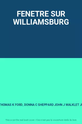 Couverture du produit · FENETRE SUR WILLIAMSBURG