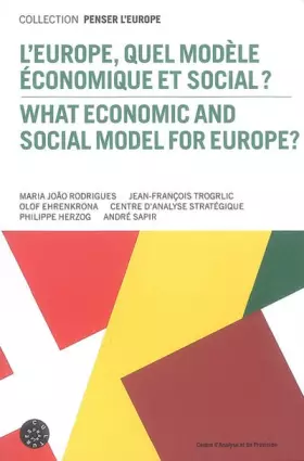 Couverture du produit · L'Europe, quel modèle économique et social ? : Edition bilingue français-anglais