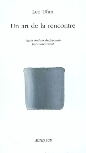 Couverture du produit · Un art de la rencontre