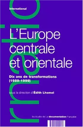 Couverture du produit · Europe centrale, orientale et balte