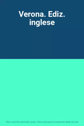 Couverture du produit · Verona. Ediz. inglese