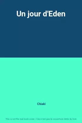 Couverture du produit · Un jour d'Eden