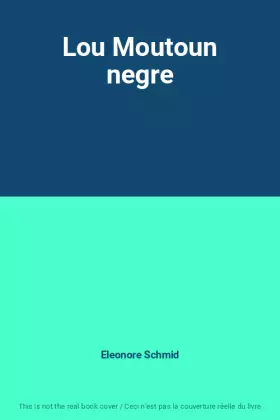 Couverture du produit · Lou Moutoun negre