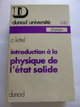 Couverture du produit · Introduction à la physique de l'état solide.