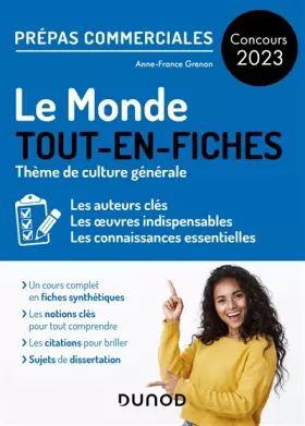 Couverture du produit · Le monde - Prépas commerciales - Concours 2023: Tout-en-fiches (2023)