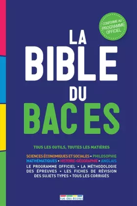 Couverture du produit · La bible du bac ES 2015