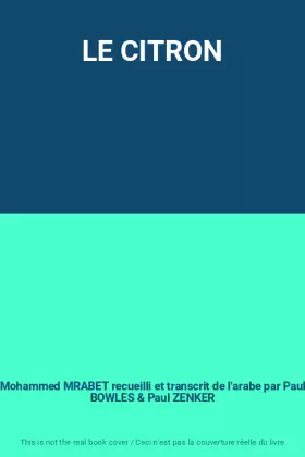 Couverture du produit · LE CITRON