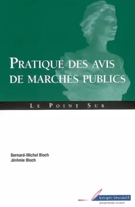 Couverture du produit · Pratique des avis de marchés publics