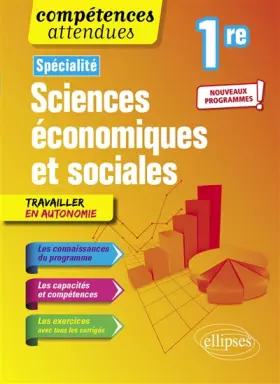 Couverture du produit · Spécialité Sciences économiques et sociales - Première - nouveaux programmes