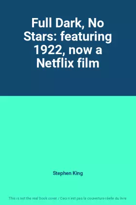 Couverture du produit · Full Dark, No Stars: featuring 1922, now a Netflix film