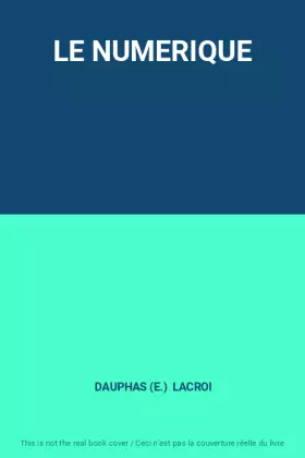 Couverture du produit · LE NUMERIQUE
