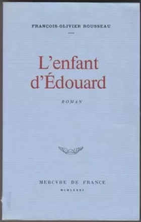 Couverture du produit · L'enfant d'edouard