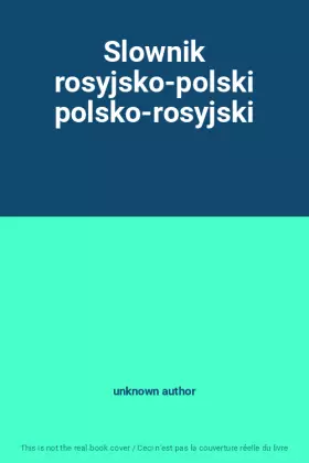 Couverture du produit · Slownik rosyjsko-polski polsko-rosyjski