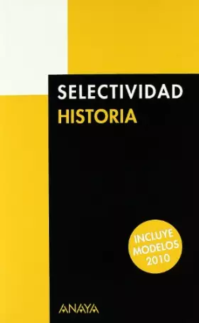 Couverture du produit · Historia, selectividad