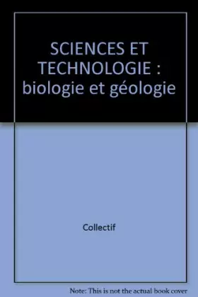 Couverture du produit · Biologie et géologie